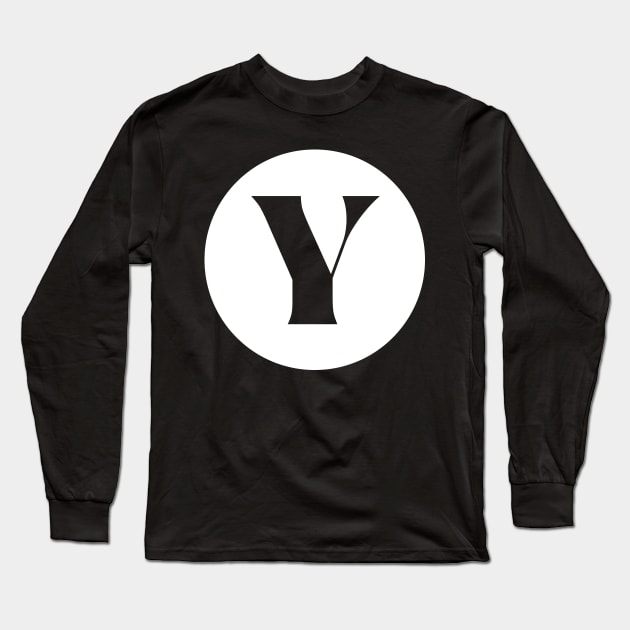 Y (Letter Initial Monogram) Long Sleeve T-Shirt by n23tees